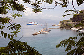 Boats in the Ionian Sea, Kerkyra, Corfu, Greece
